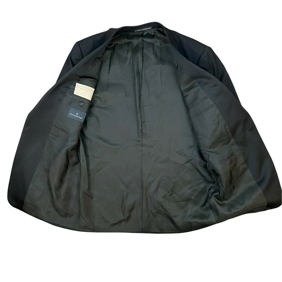 Ermenegildo Zegna Tuxedo Jacket Size 52 Men's Black Wool Single Button - Picture 2 of 9